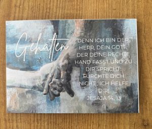 Klappkarte Gehalten A6