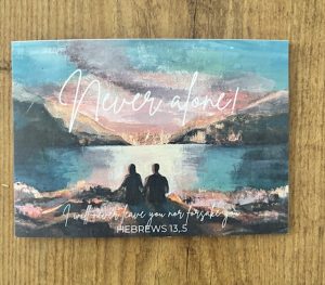 Klappkarte Never alone, A6